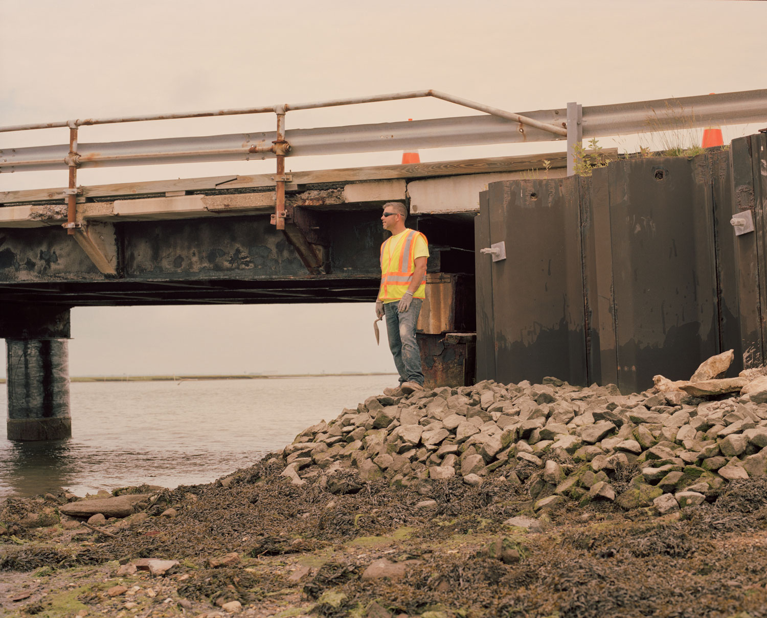 “You know, heroin was one of those words that when you heard it, you were just like, ‘That’s something that I will never, ever do.’” Jason said, pictured above at a construction site where he now works.